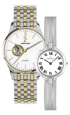 Đồng hồ Philippe Auguste PA5003D + Diamond D DD6018A